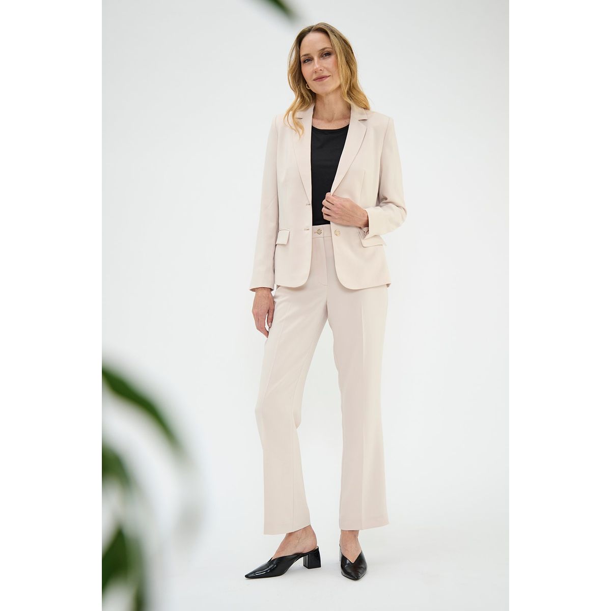 MA GRIFFE - Blazer Beige Mujer Magriffe