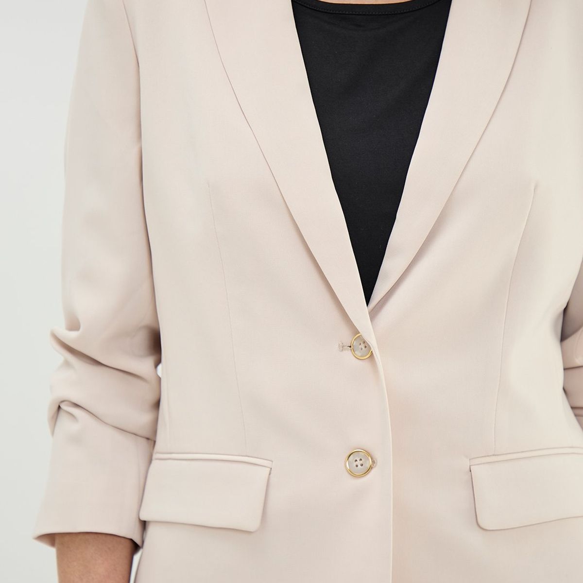 MA GRIFFE - Blazer Beige Mujer Magriffe