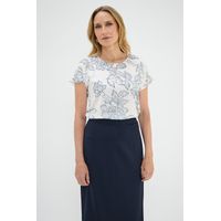 Polera Manga Corta Crudo Mujer Magriffe