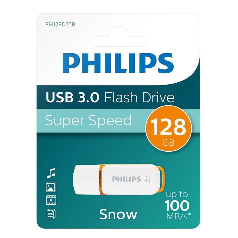 PHILIPS - Pendrive 128gb Philips Snow Usb 3.0 FM12FD75B97 - SC