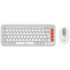 LOGITECH - Kit Pop Icon Teclado + Mouse Inalámbrico BT Blanco