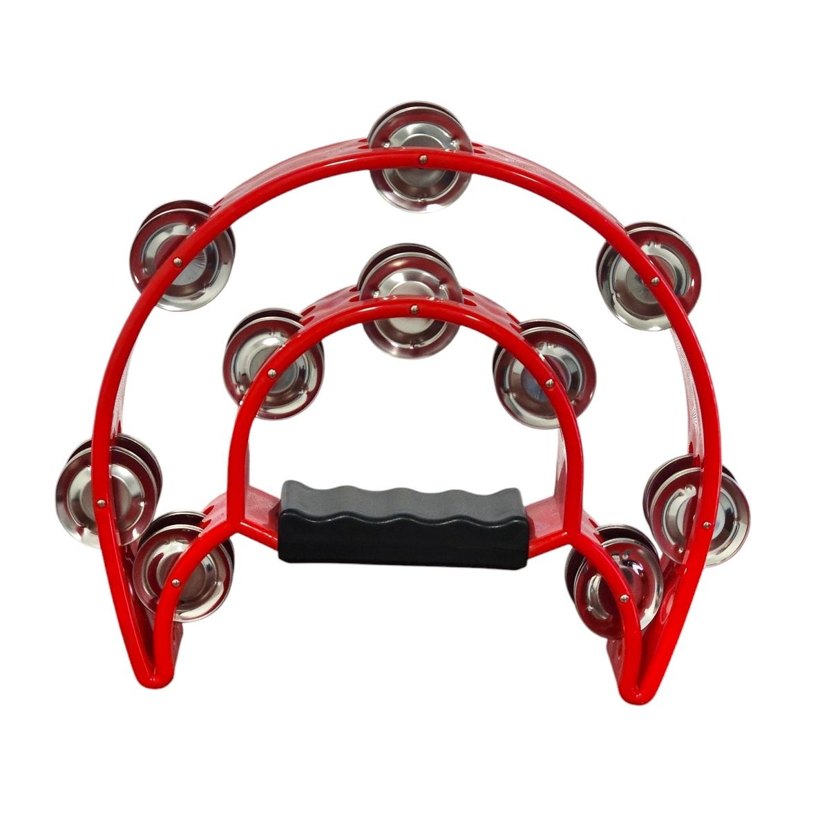 HENDRIX - Pandero Musical Media Luna Hendrix Rojo 20x20 cm