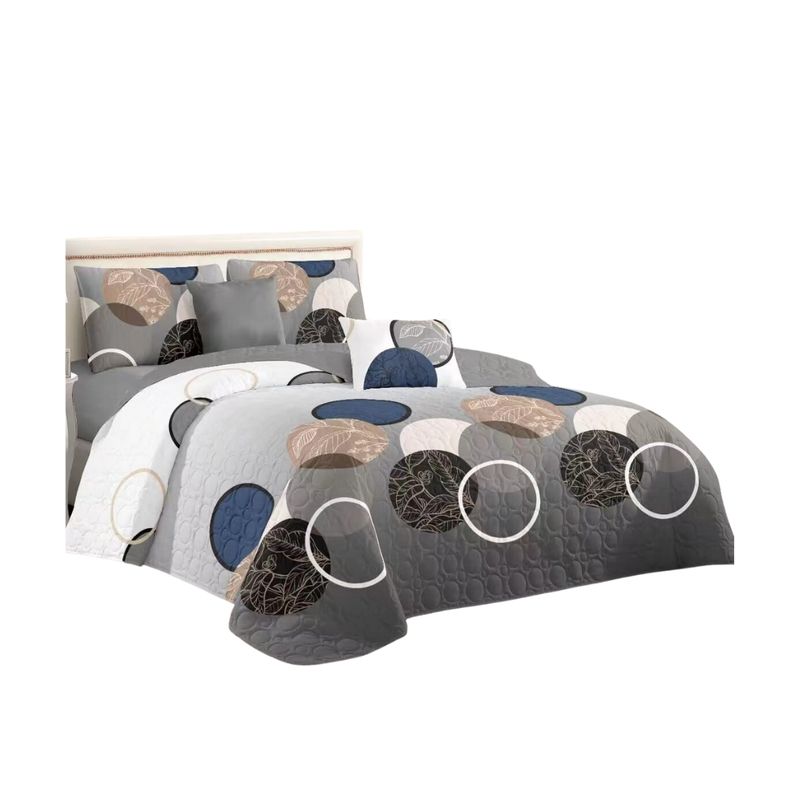 GENERICO - Cubrecama Quilt De Verano 2 Plazas Diseños Estampados Floral