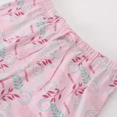SMILEY - Pijama Corto Niña Cara Rosado