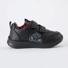 MARVEL - Zapatillas Escolar Niño Spiderman Face Negro