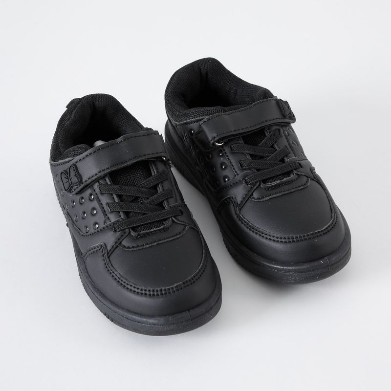 DISNEY - Zapatilla Escolar Niña Minnie Puntos Negro Disney