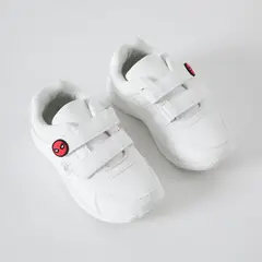 MARVEL - Zapatillas Escolar Niño Spiderman Logo Blanco
