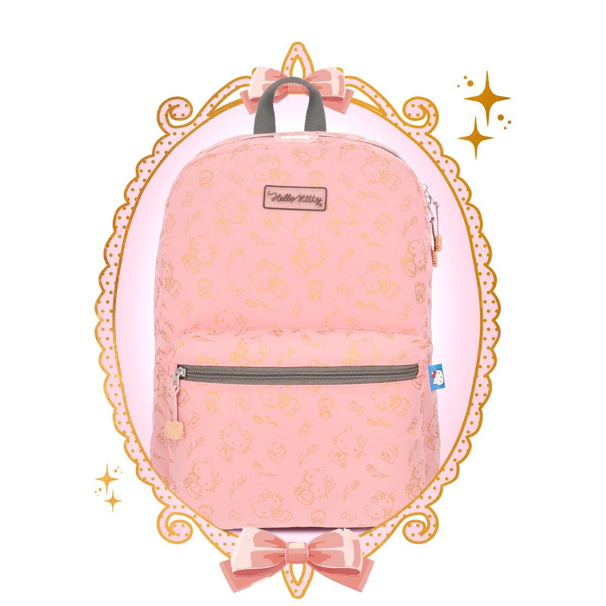 HELLO KITTY - Mochila Hello Kitty Juvenil Casual Rosa Mujer