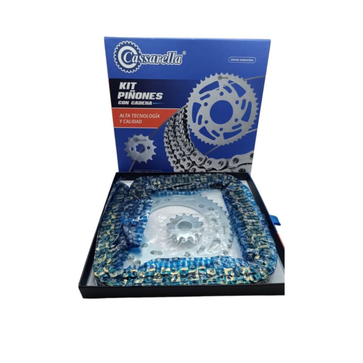 GENERICO - KIT TRANSMISION FZ250 ORRING DORADA MARCA CASSARELLA