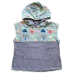 LITTLE BEE - Poncho toalla algodón Lobster
