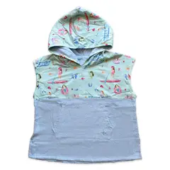 LITTLE BEE - Poncho toalla algodón Summer