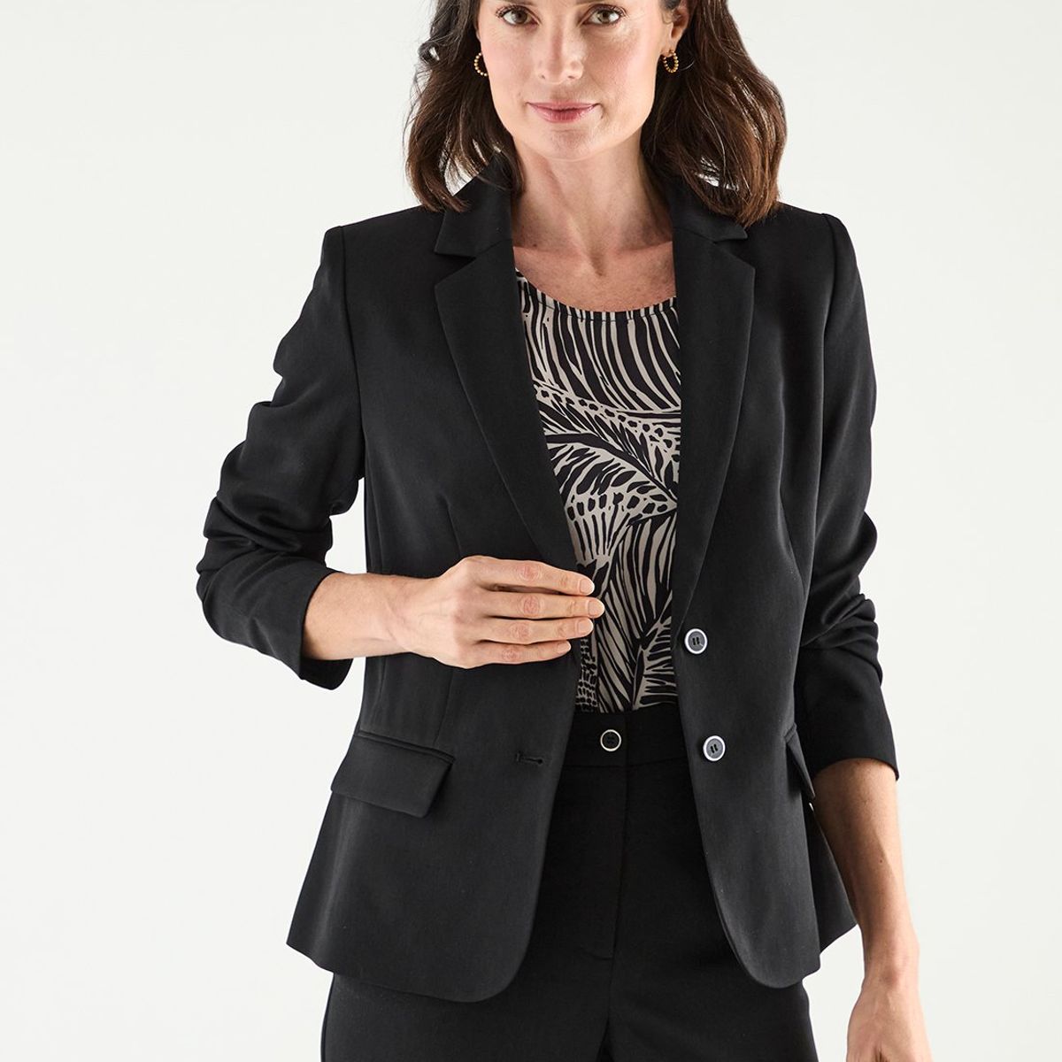 MA GRIFFE - Blazer Negro Mujer Magriffe