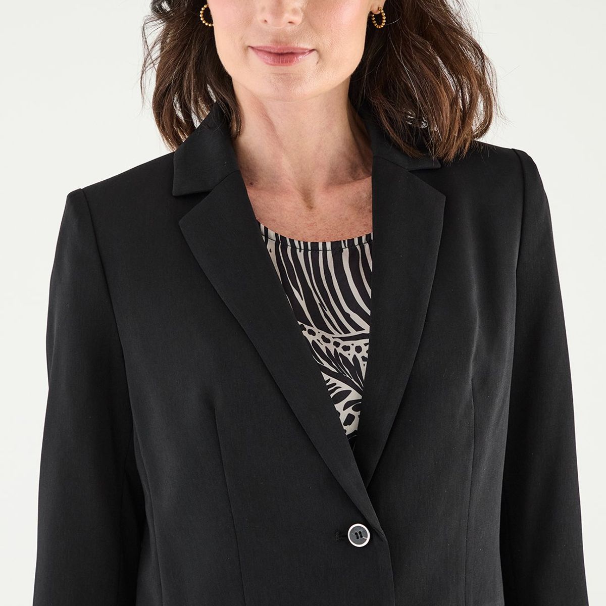 MA GRIFFE - Blazer Negro Mujer Magriffe
