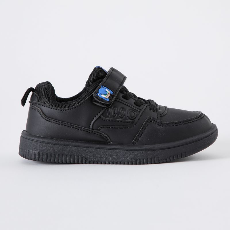 SONIC - Zapatilla Escolar Niño Number Negro Sonic