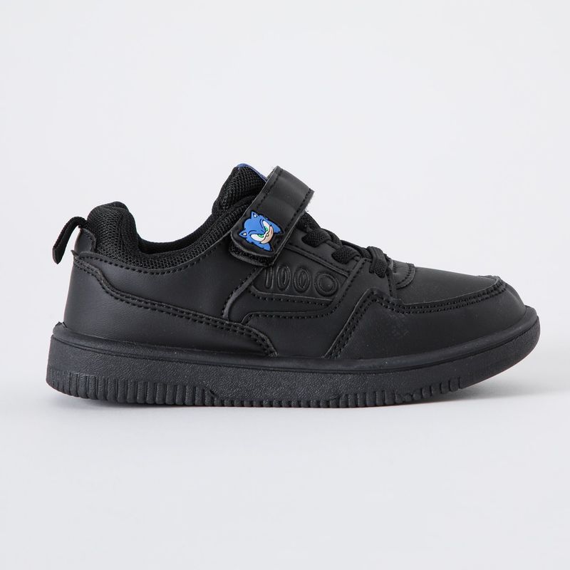 SONIC - Zapatilla Escolar Niño Number Negro Sonic