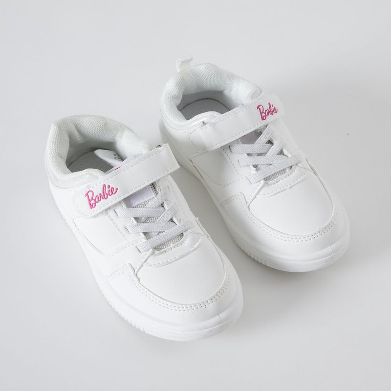 BARBIE - Zapatillas Escolar Niña Logo Blanco Barbie
