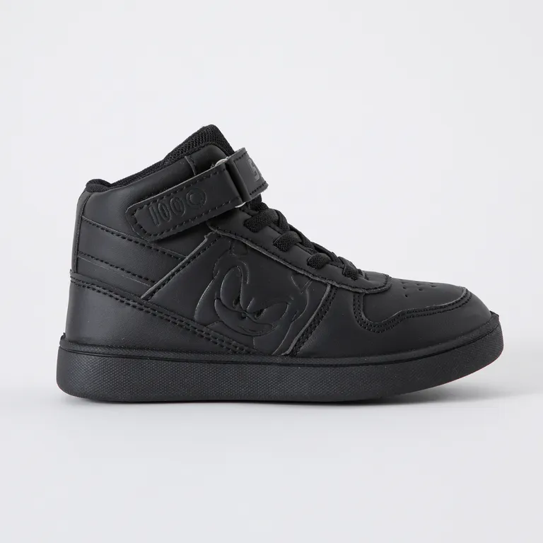 Zapatillas Escolar Niño Caña Negro
