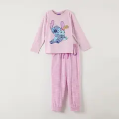 DISNEY - Pijama Niña Lilo & Stitch Trapos Rosado