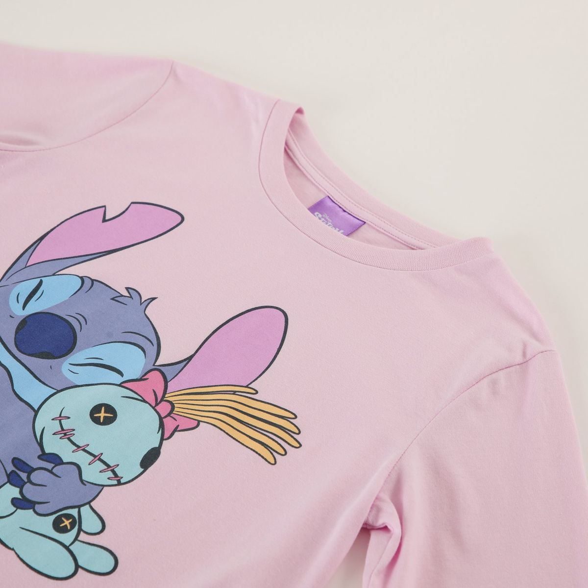 DISNEY - Pijama Niña Lilo & Stitch Trapos Rosado Disney