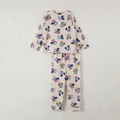 DISNEY - Pijama Niña Minnie Faces Beige