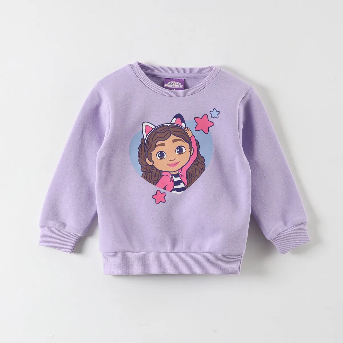 LA CASA DE GABBY - Poleron Niña Corazones Morado Gabby Doll House