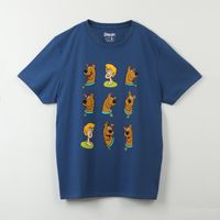 Polera Manga Corta Hombre Scooby Faces Azul