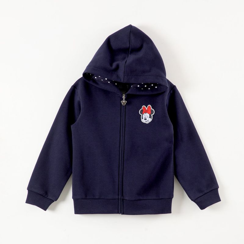 DISNEY - Poleron Escolar Niña Minnie Logo Azul Disney