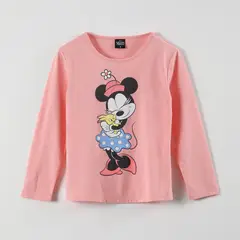 DISNEY - Polera Manga Larga Niña Minnie Bunny Rosado