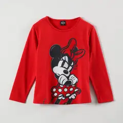 DISNEY - Polera Manga Larga Niña Minnie Irritated Rojo