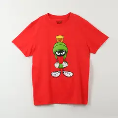 WARNER BROS - Polera Manga Corta Hombre Marvin Rojo Looney Tunes