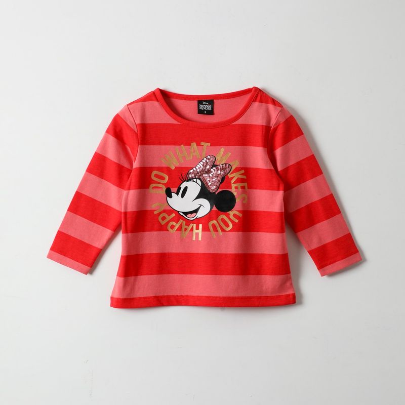 DISNEY - Polera Manga Larga Niña Minnie Do What… Rojo Disney