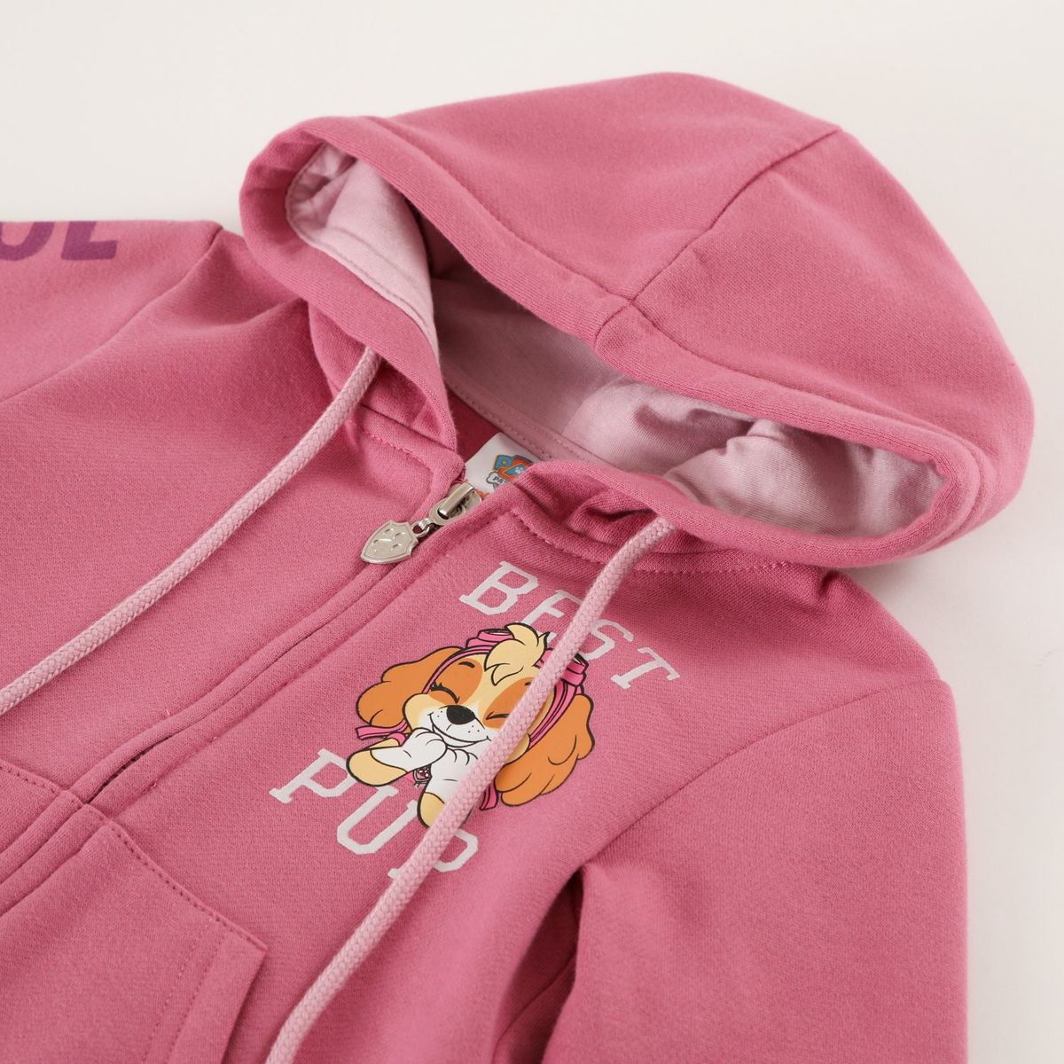 PAW PATROL - Poleron Niña Best Pup Rosado Paw Patrol