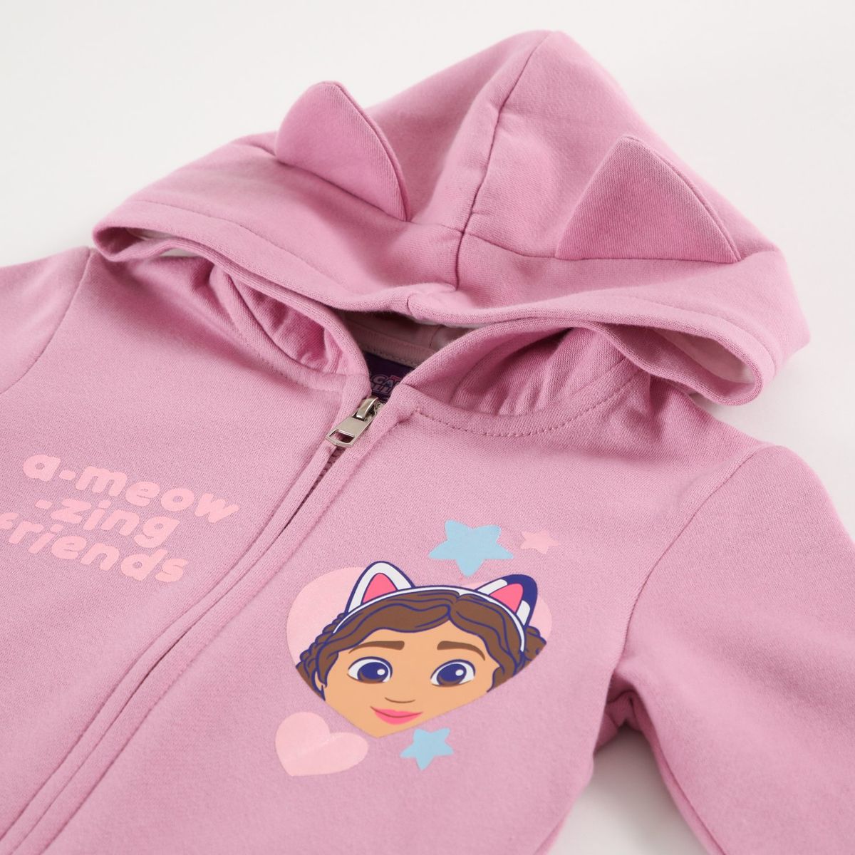 LA CASA DE GABBY - Poleron Niña A-Meow-Zing Rosado Gabby Doll House