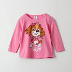 PAW PATROL - Polera Manga Larga Niña Pinky Skye Rosado