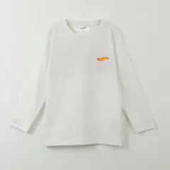 HOT WHEELS - Polera Manga Larga Niño Flames Car Blanco