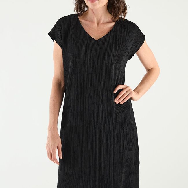 MA GRIFFE - Vestido Largo Negro Mujer Magriffe