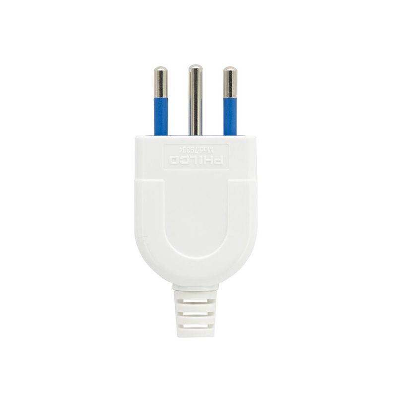 PHILCO - Enchufe Macho Vertical Blanco Philco 2P+T 79304 2500w