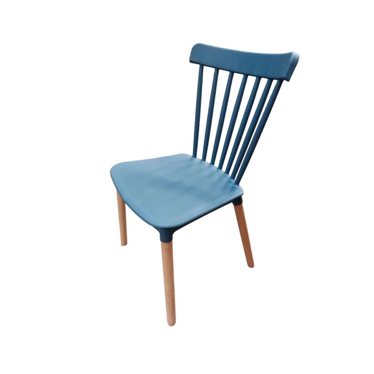 Pack 4 Sillas Windsor Comedor, Terraza, Restaurant-Azul Azul petroleo