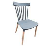 Pack 6 Sillas Windsor Comedor, Terraza, Restaurant- Gris Oscuro