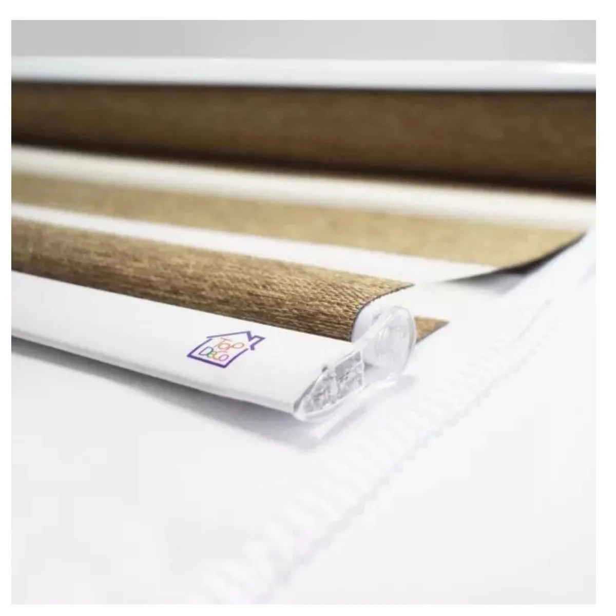 TODODESCUENTO - Cortina Roller Zebra Blackout 240x240cm - Café