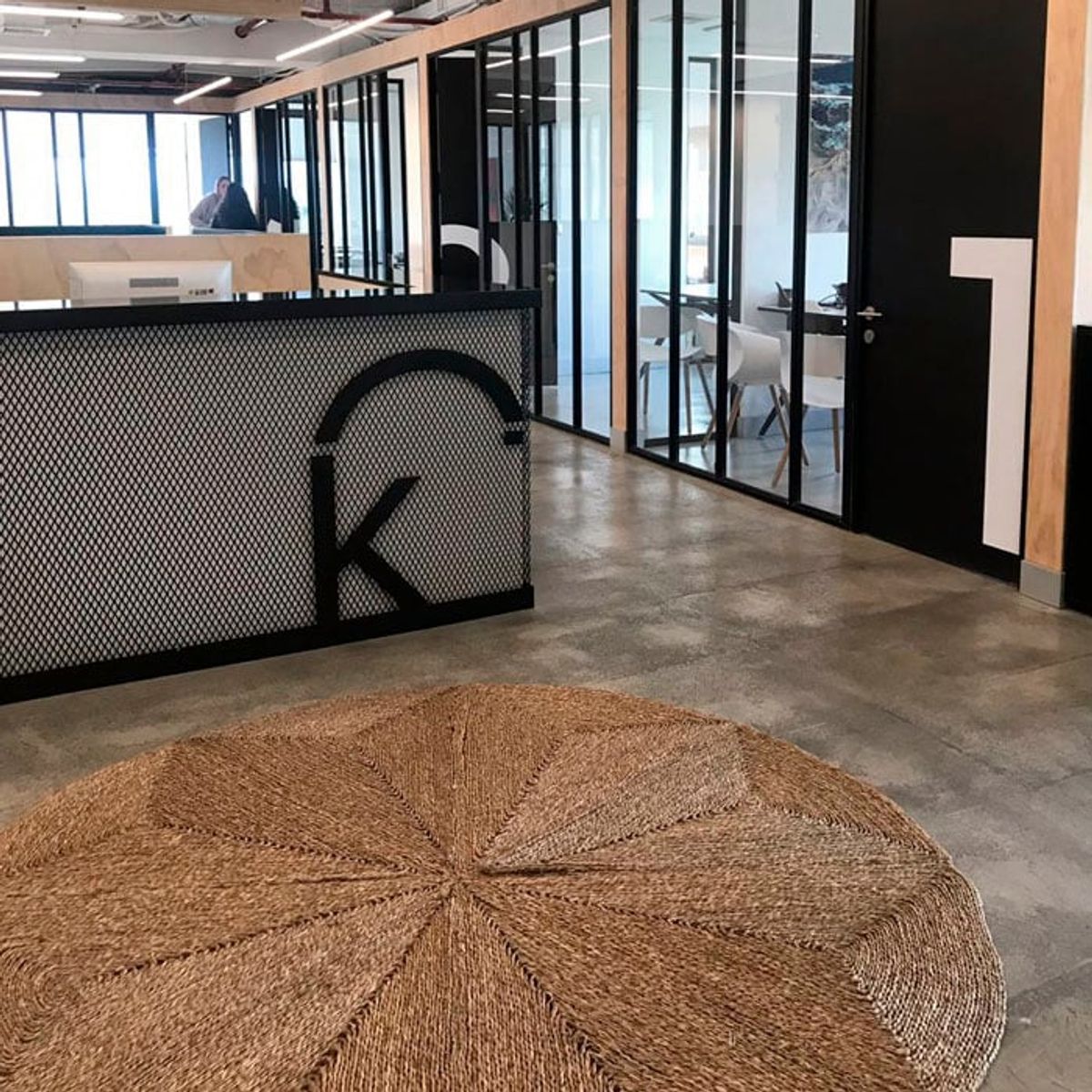 BRIC - Alfombra De Fibras Naturales D140 Cm Decoración