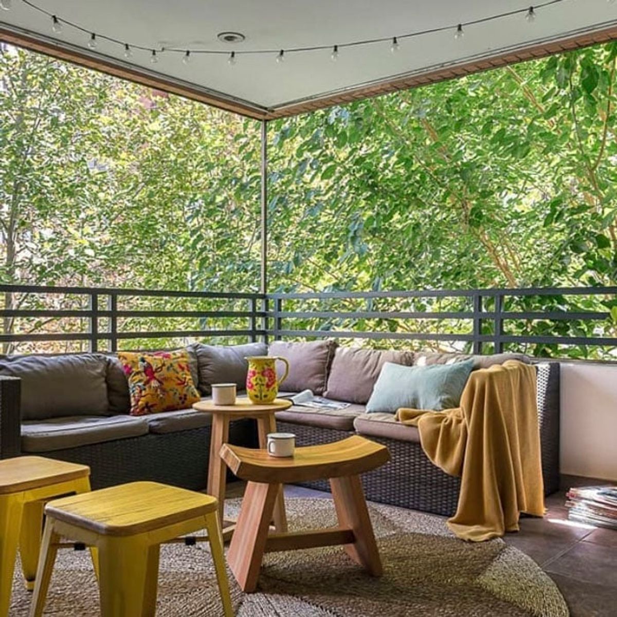 BRIC - Alfombra De Fibras Naturales D140 Cm Decoración