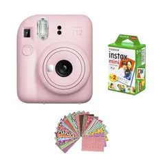 FUJIFILM - SET CÁMARA INSTAX MINI 12 + 20 PELÍCULAS + MARCOS ADHESIVOS