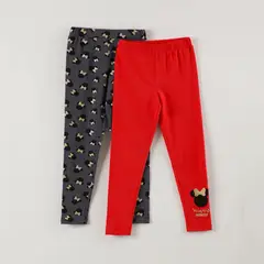DISNEY - Calza Niña Minnie Logo Rojo