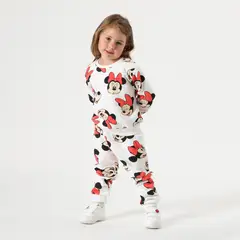 DISNEY - Buzo Niña Minnie Full Print Rosado