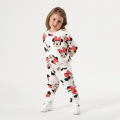 DISNEY - Buzo Niña Minnie Full Print Rosado