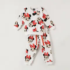 DISNEY - Buzo Niña Minnie Full Print Rosado