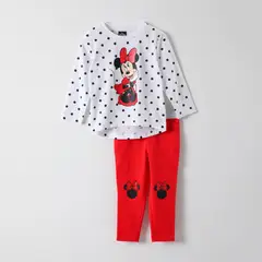 DISNEY - Conjunto Niña Minnie Coquette Blanco