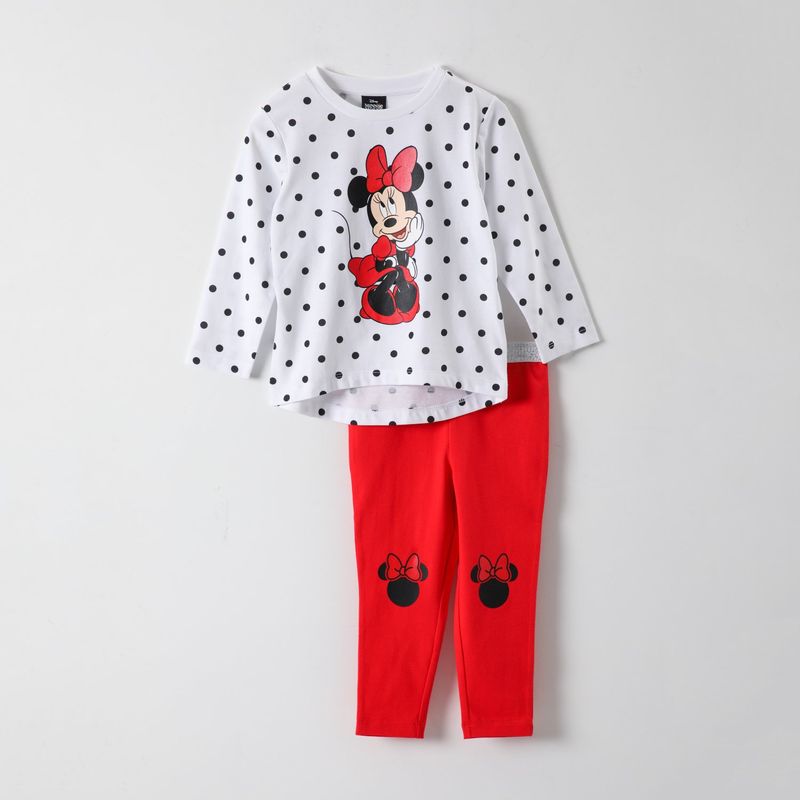 DISNEY - Conjunto Niña Minnie Coquette Blanco Disney