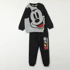 DISNEY - Buzo Niño Mickey Cartoon Gris